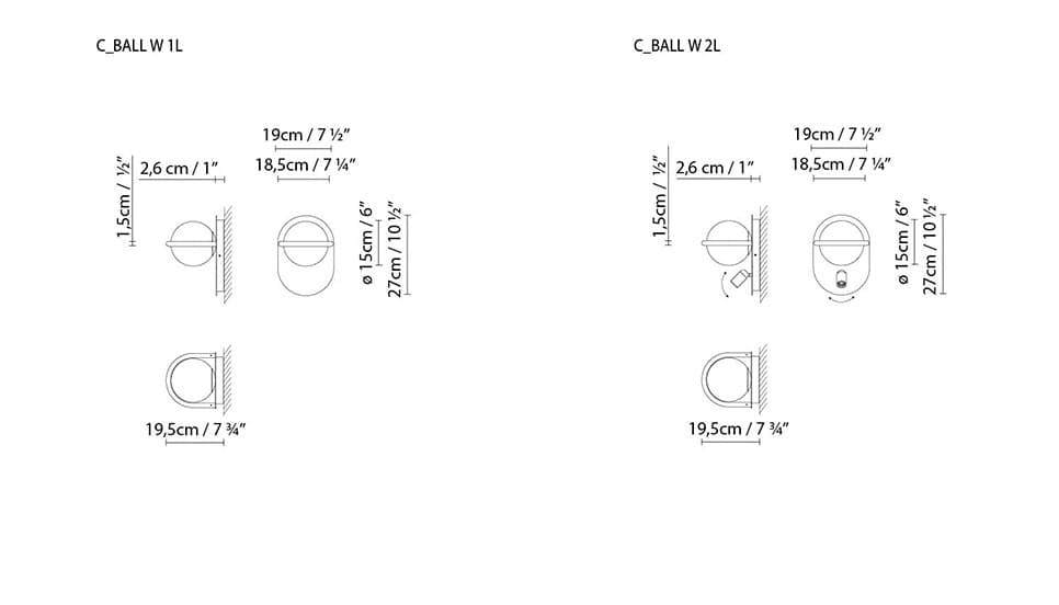 Настенный светильник B-lux C_Ball W1L B-lux