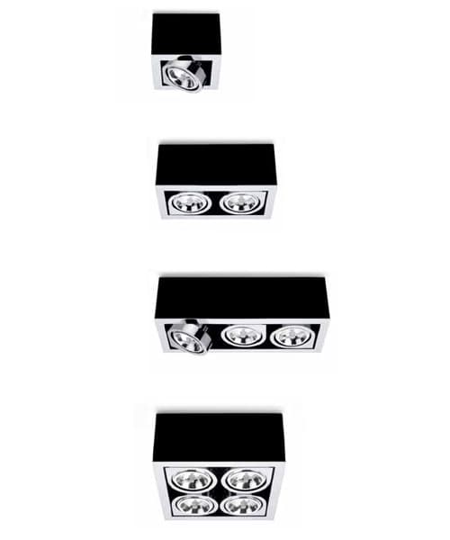 Встраиваемый в потолок светильник Vibia Corner аксессуары 9030-9033, 9035 Vibia