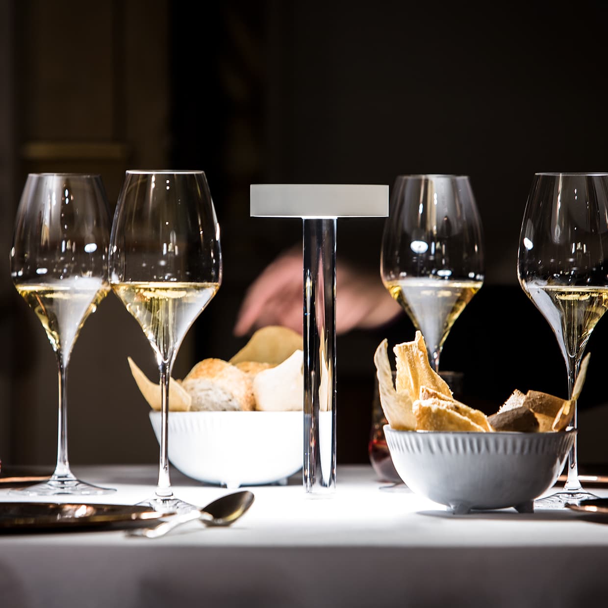 Настольный светильник Davide Groppi Tetatet flute Davide Groppi