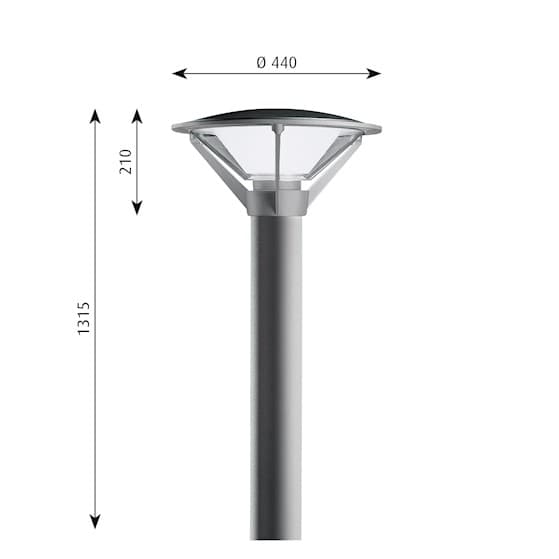 Осветительный столб Louis Poulsen Kipp Bollard Louis Poulsen — фото 2