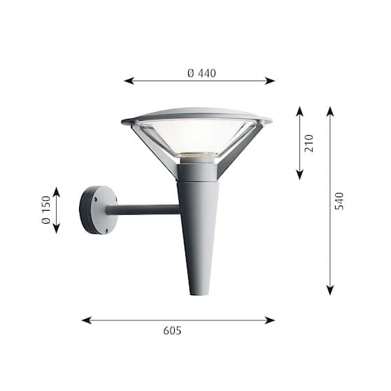 Уличный настенный светильник Louis Poulsen Kipp Wall — фото 2