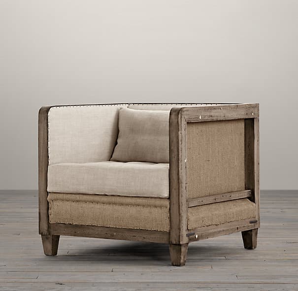 Restoration Hardware Deconstructed Shelter Arm Chair