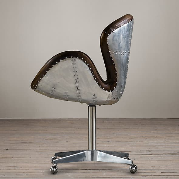 Restoration Hardware Devon Spitfire Leather Chair