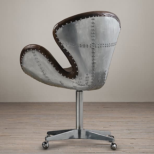 Restoration Hardware Devon Spitfire Leather Chair