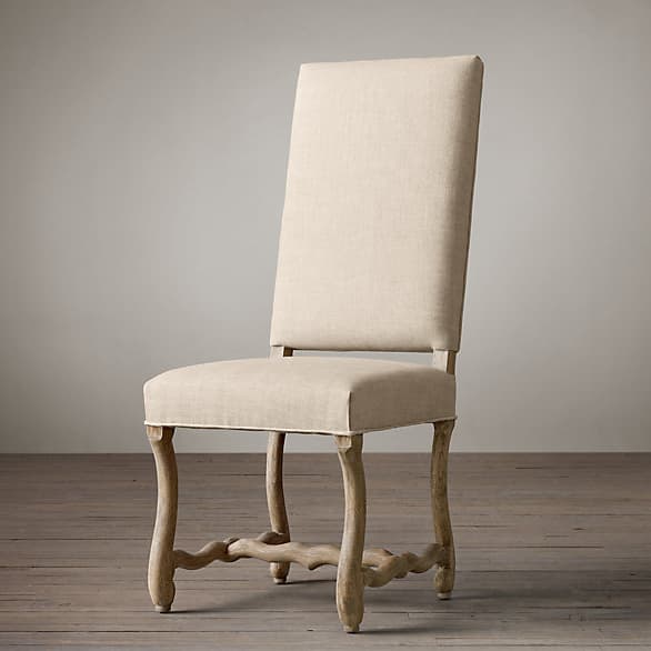 Restoration Hardware Os De Mouton Side Chair