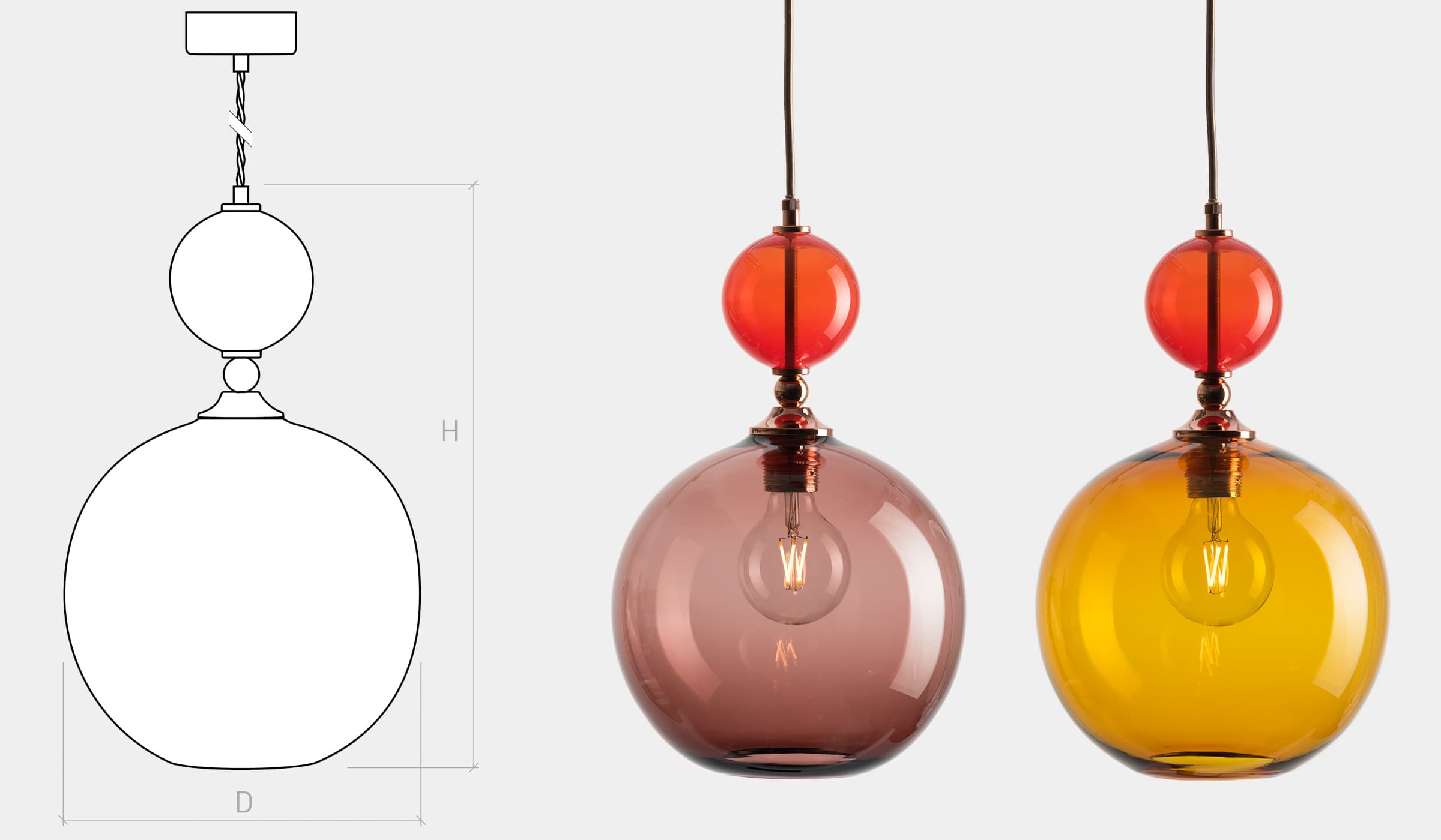 Подвесной светильник Rothschild & Bickers Pop Lights Rothschild & Bickers