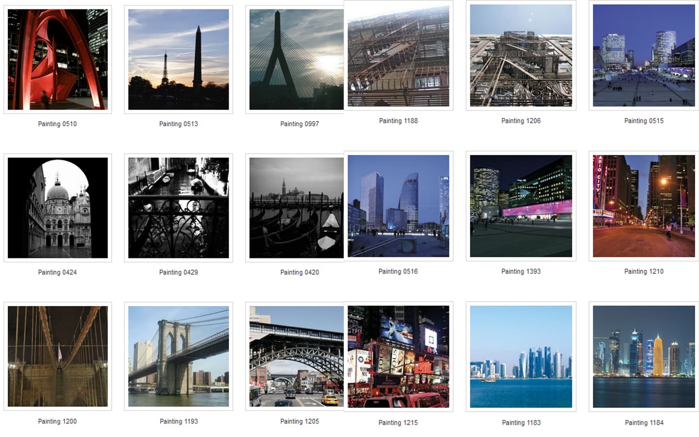 Картина Adriani & Rossi Prints on canvas City Painting 1115