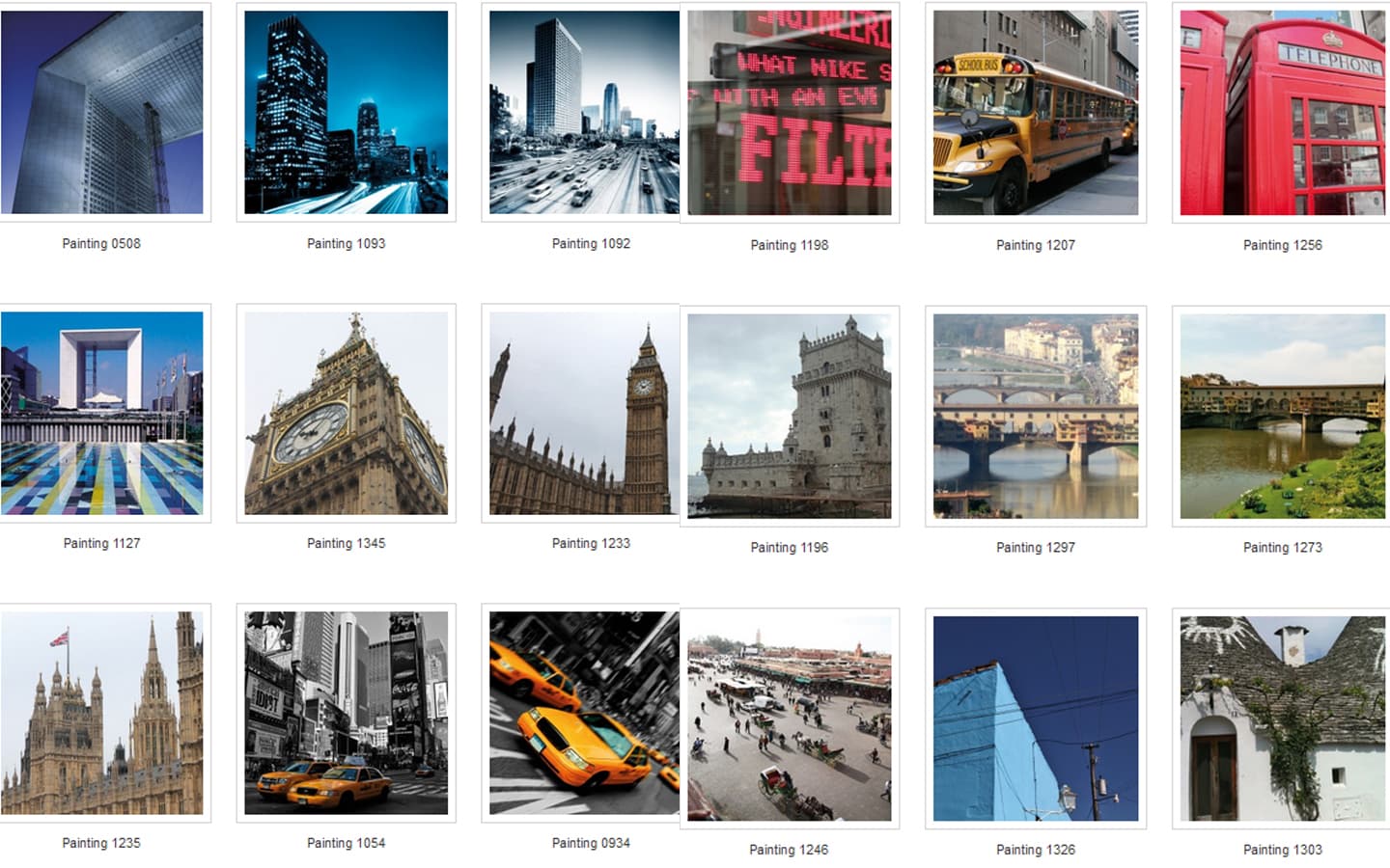 Картина Adriani & Rossi Prints on canvas City Painting 1115