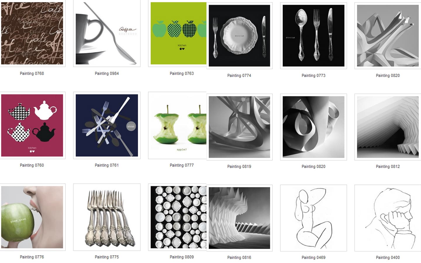 Картина Adriani & Rossi Prints on canvas Graphics Painting 0035