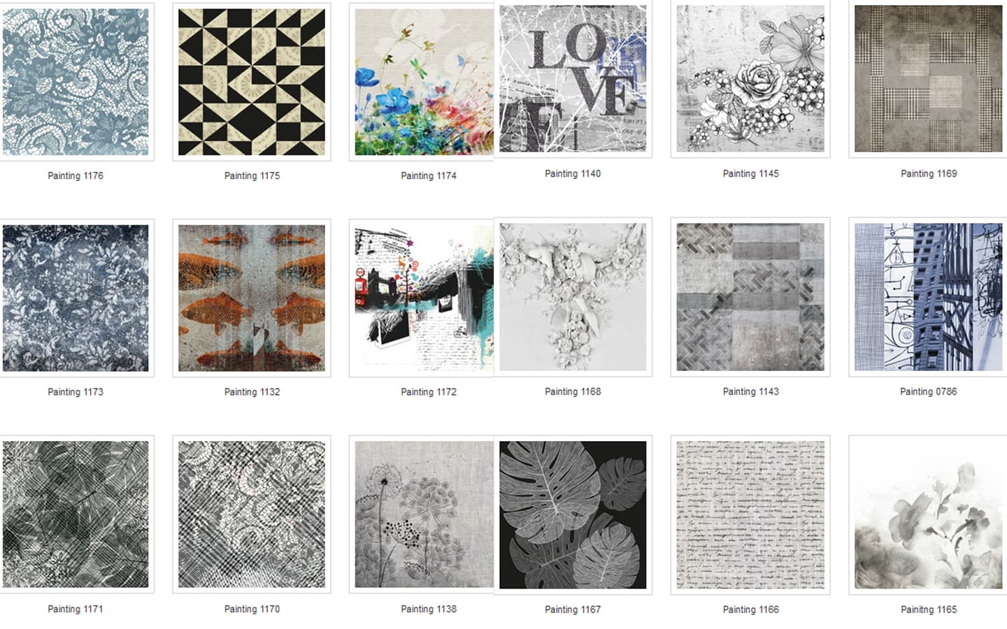 Картина Adriani & Rossi Prints on canvas Total Look Painting 1179