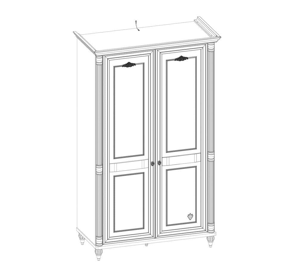 Шкаф CILEK средний Romantic 20.21.1001.00