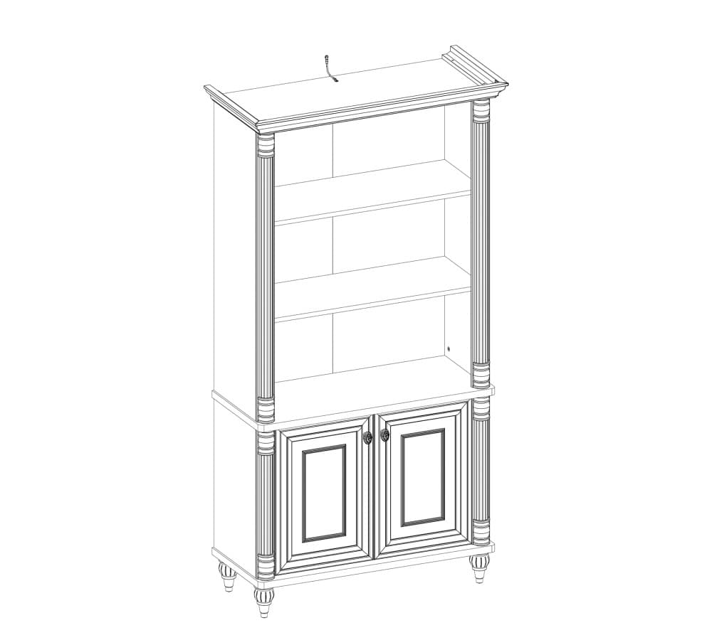 Книжный шкаф CILEK Romantic 20.21.1502.00