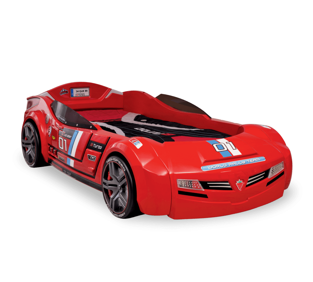 Детская кровать в виде машины CILEK Champion Racer Biturbo Carbed