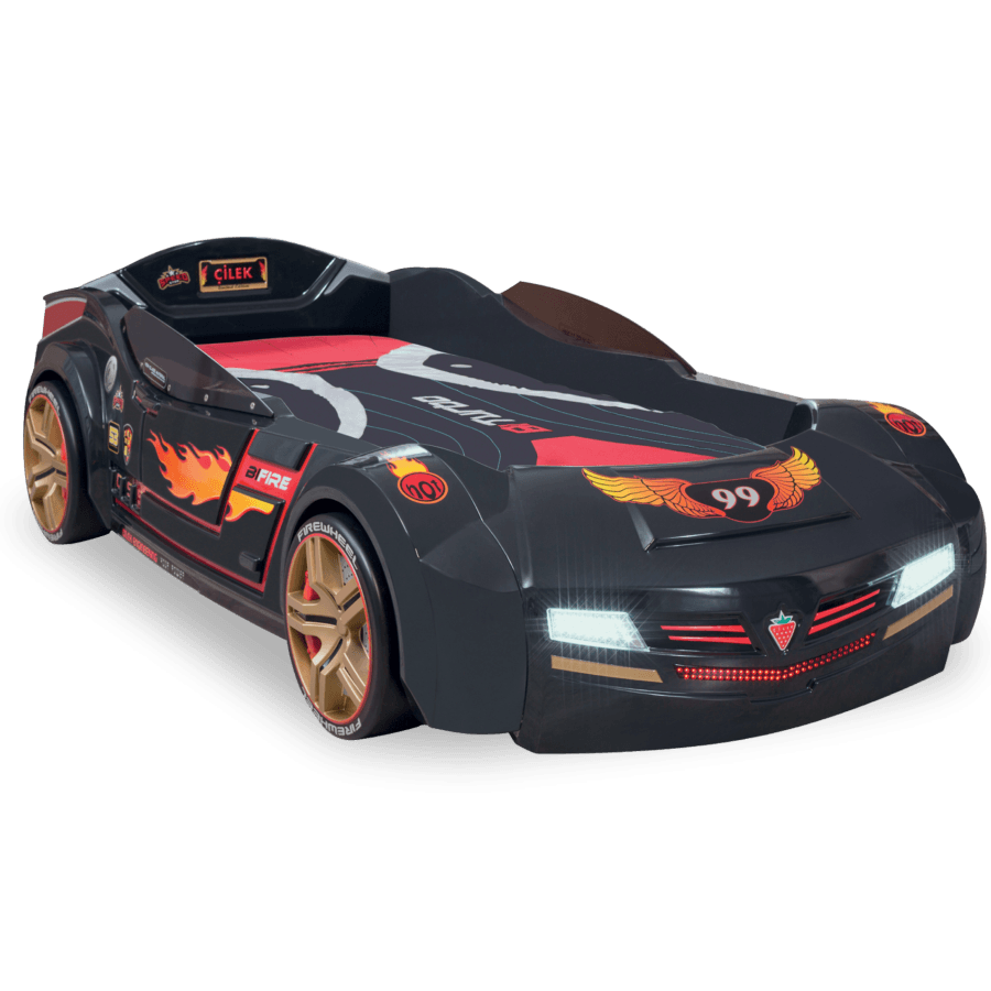 Детская кровать в виде машины CILEK Champion Racer Biturbo Carbed