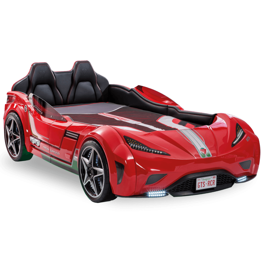 Детская кровать в виде машины CILEK Champion Racer Gts Carbed