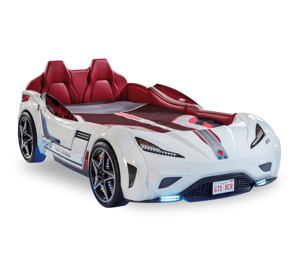 Детская кровать в виде машины CILEK Champion Racer Gts Carbed