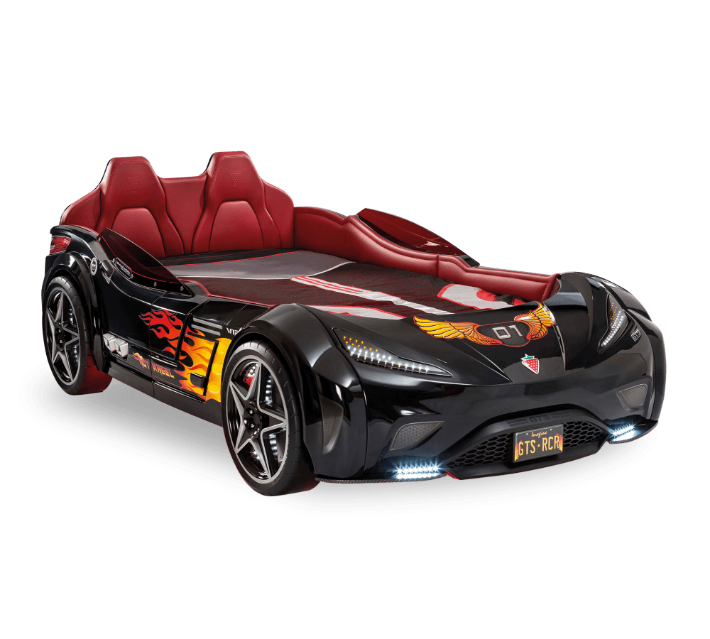 Детская кровать в виде машины CILEK Champion Racer Gts Carbed