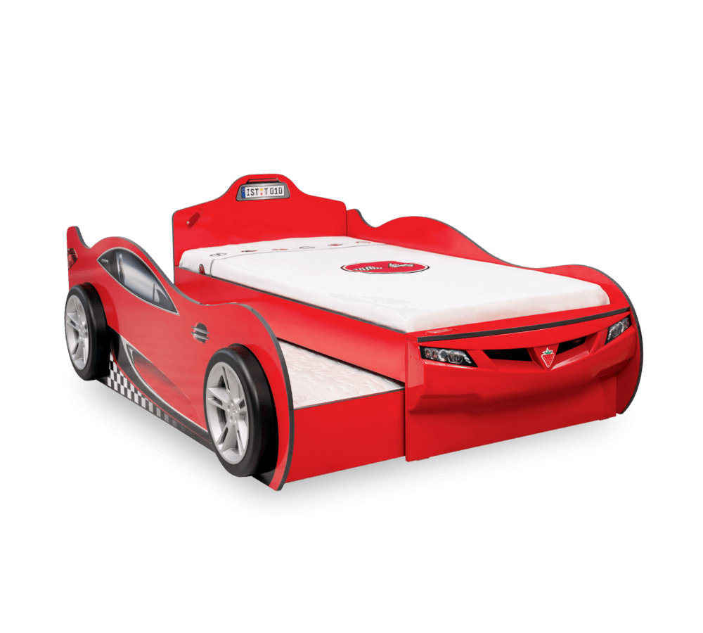 Детская кровать в виде машины CILEK Champion Racer Coupe с доп. кроватью