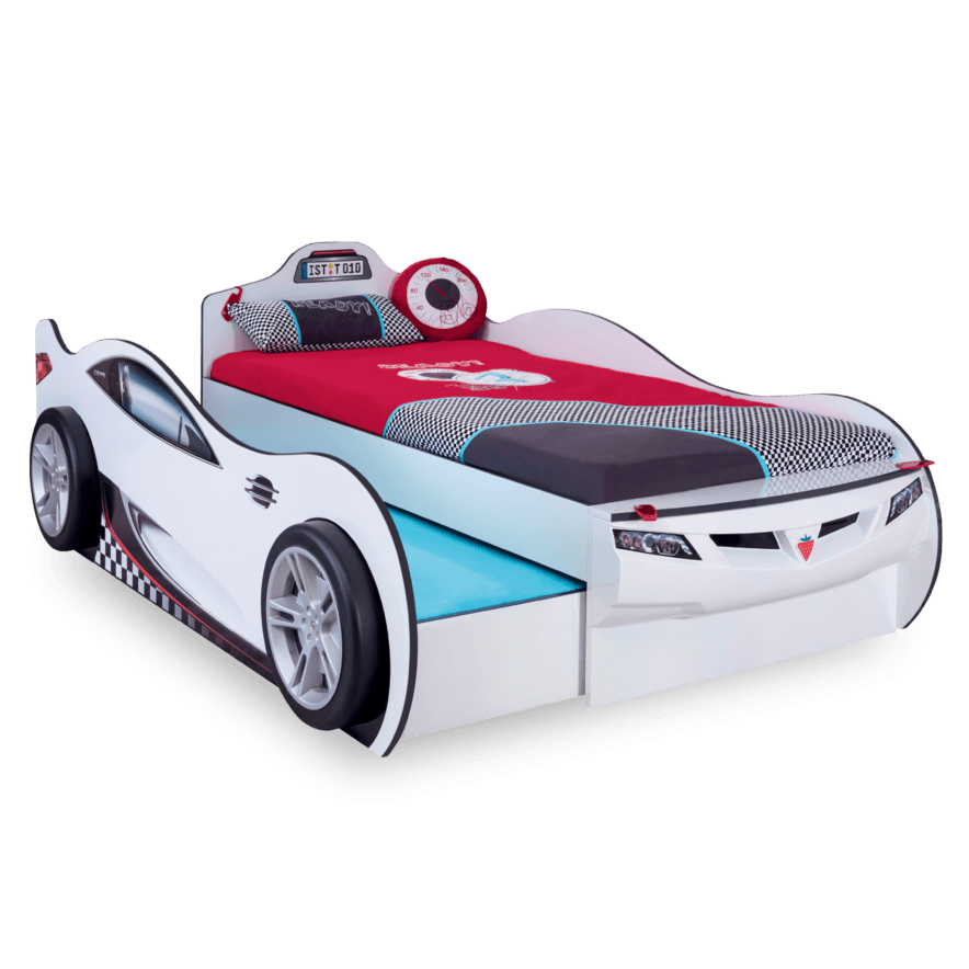 Детская кровать в виде машины CILEK Champion Racer Coupe с доп. кроватью