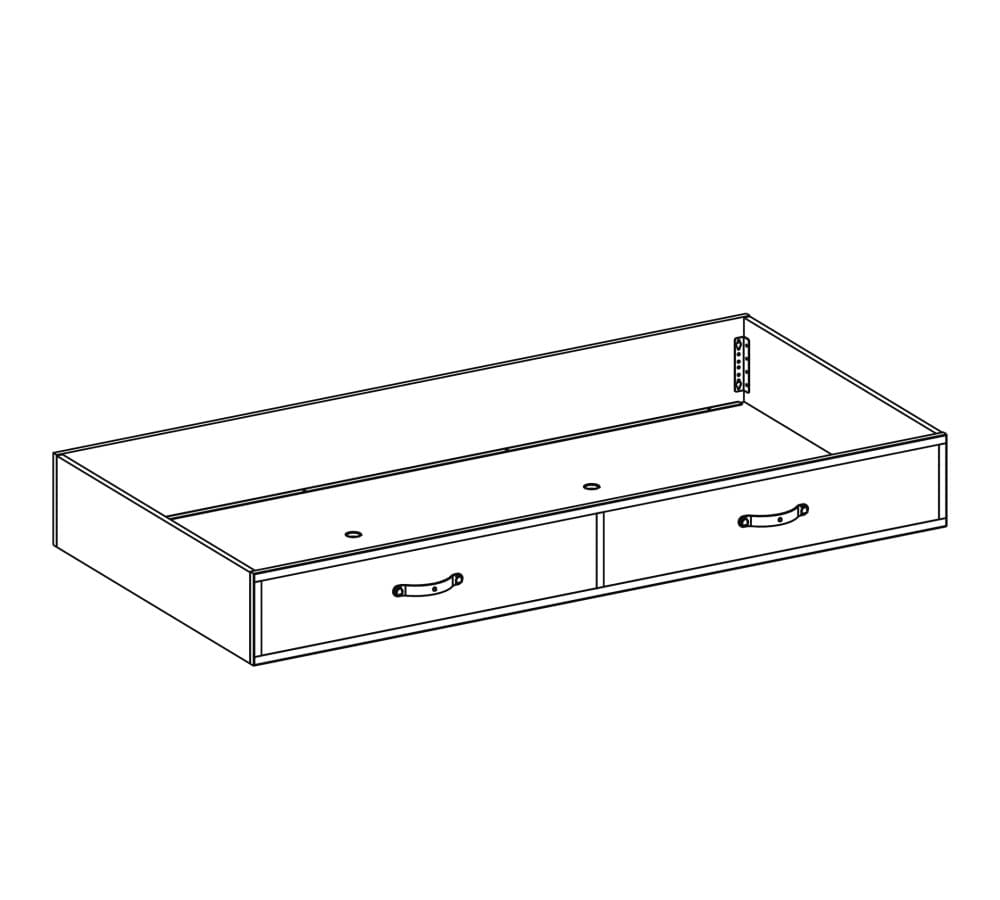 Кровать односпальная CILEK Royal с выдвигающейся частью (90x190 Cm)