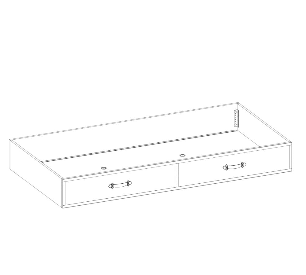 Кровать детская CILEK Pirate с выдвигающейся нижней частью