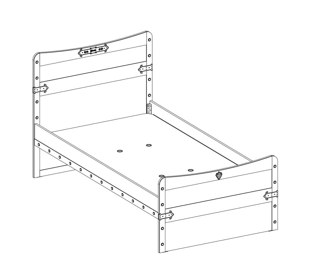 Кровать детская CILEK Pirate (Xl-120x200 Cm)