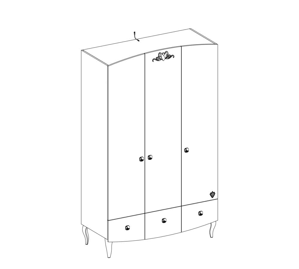 Гардероб CILEK Yakut 20.20.1002.00