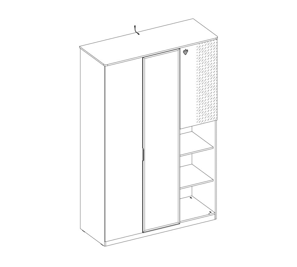 Гардероб CILEK Black 20.58.1002.00