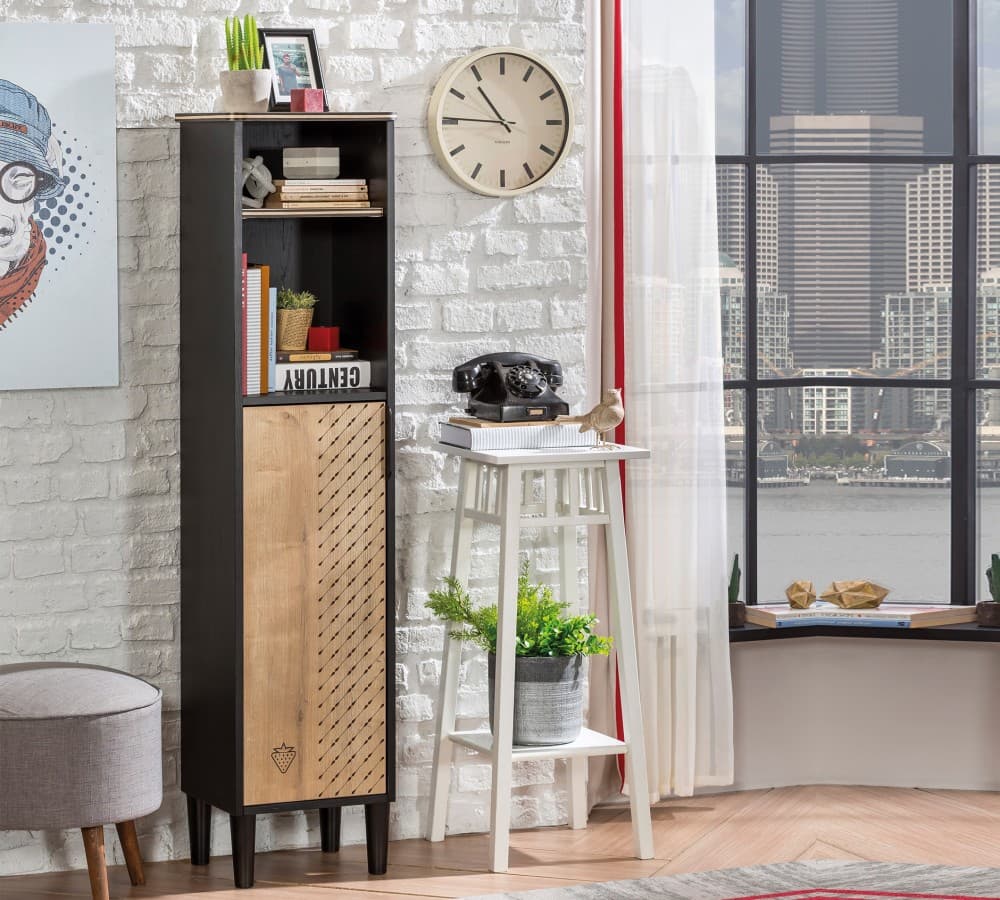 Шкаф CILEK Black Bookcase 20.58.1501.00