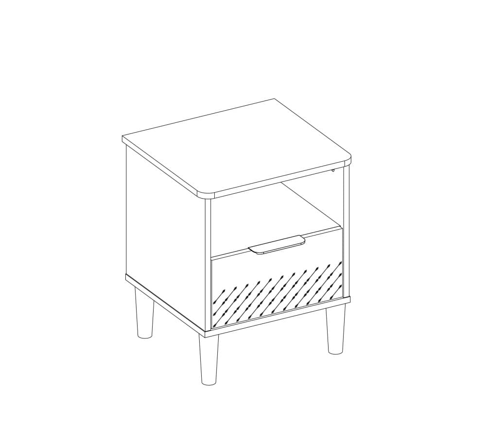 Прикроватная тумбочка CILEK Black 20.58.1601.00