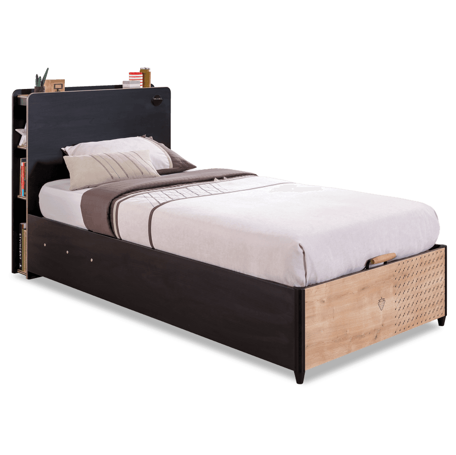 Кровать односпальная с базой CILEK Black (100x200 Cm)