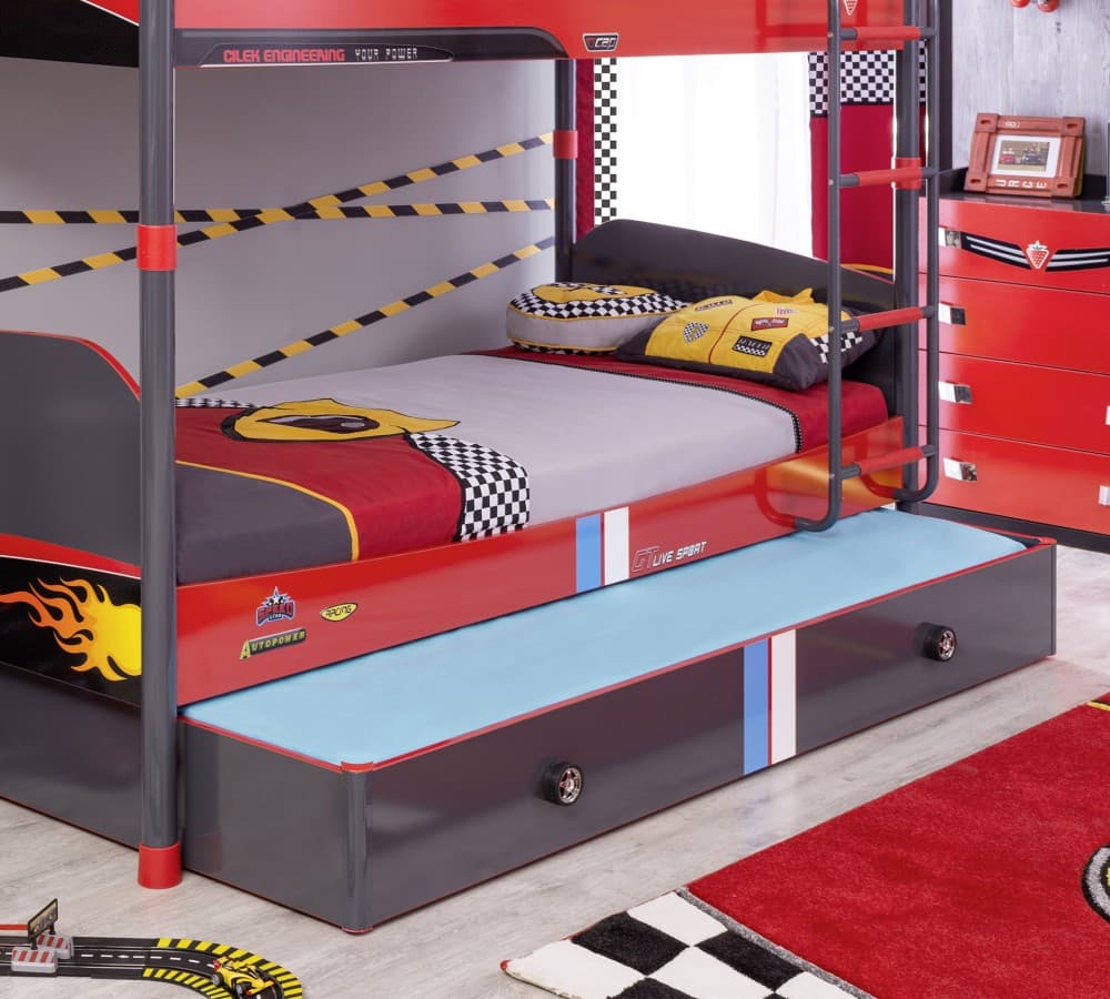 Кровать детская CILEK Champion Racer с выдвигающейся нижней частью