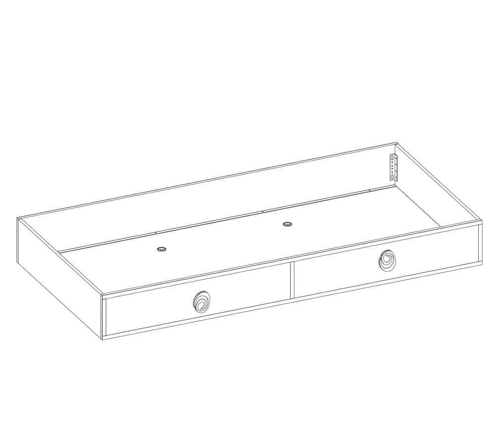 Детская кровать CILEK Princess с выдвигающейся нижней частью