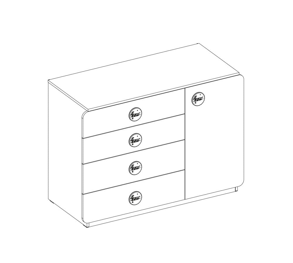 Комод CILEK Baby Cotton Wide Dresser