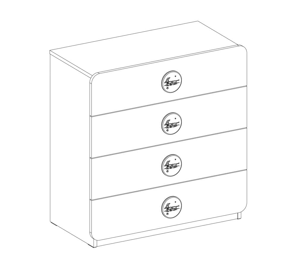 Комод CILEK Baby Cotton Sl