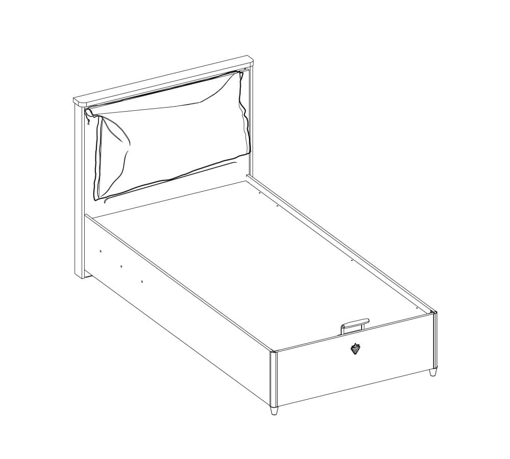 Кровать односпальная CILEK Mocha With Base