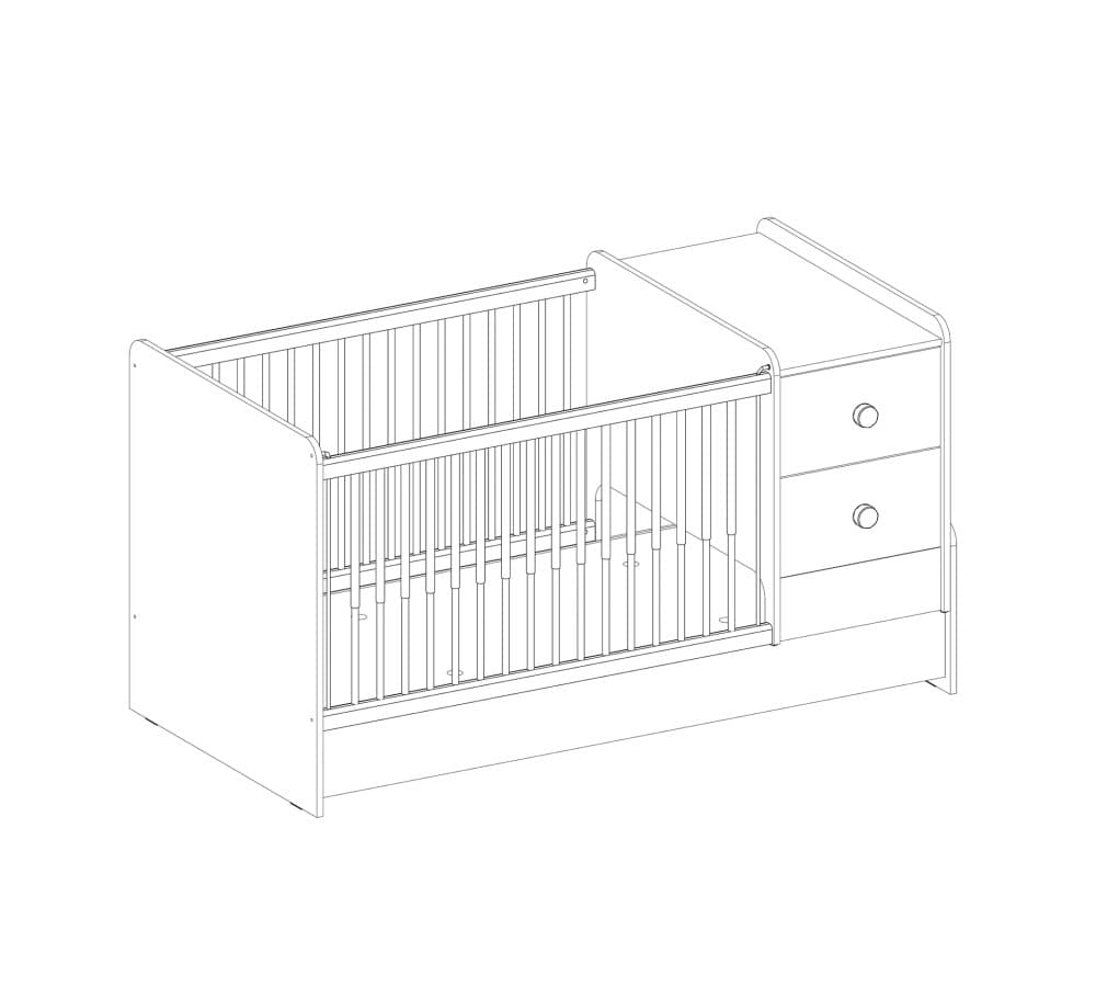 Детская кроватка CILEK Natura Baby Sl Раздвигающаяся