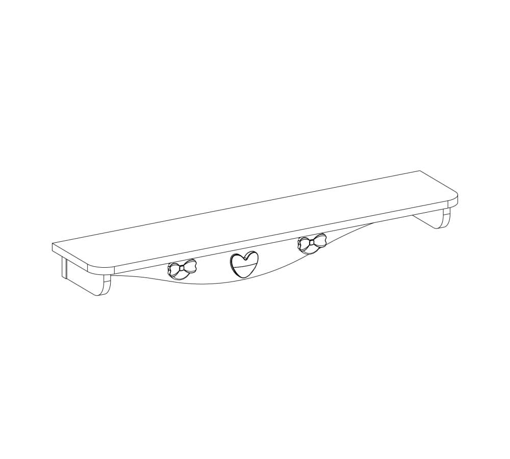Полка CILEK Baby Girl Hanger Shelf