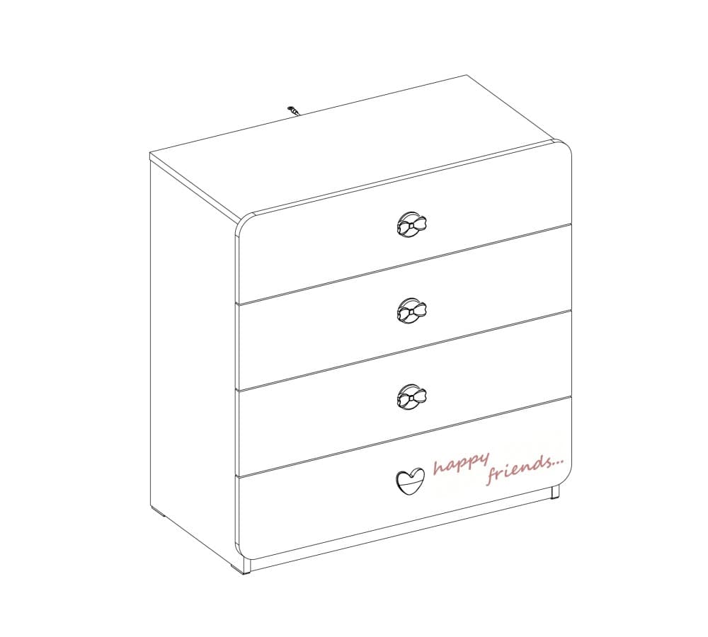 Комод CILEK Baby Girl Dresser