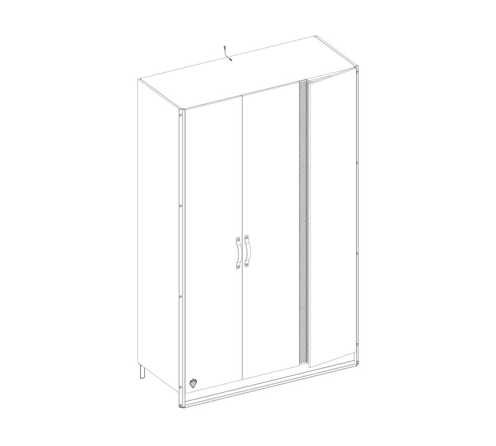 Гардероб CILEK Dark Metal Large