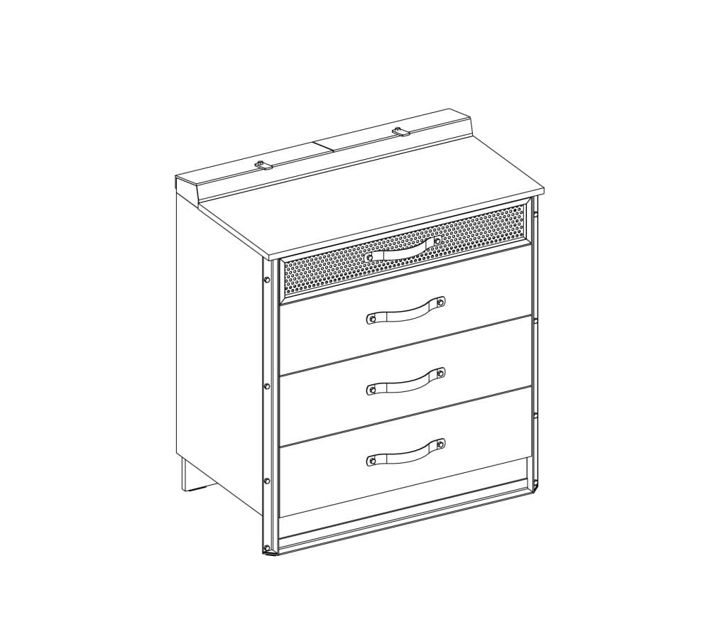 Комод CILEK Dark Metal