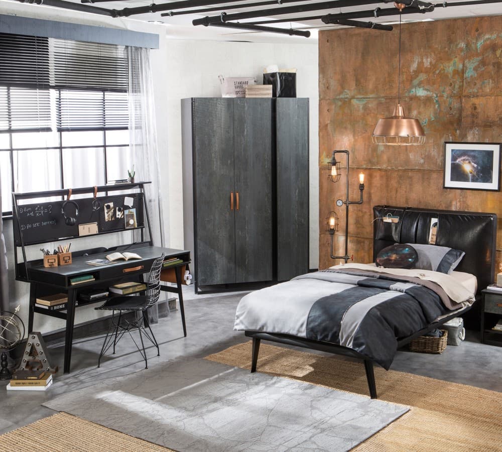 Кровать односпальная CILEK Dark Metal (L-100x200 Cm)