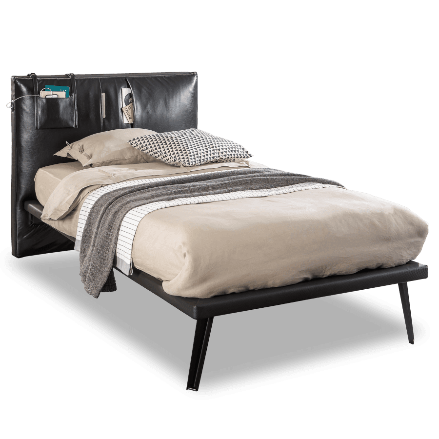 Кровать односпальная CILEK Dark Metal (L-100x200 Cm)