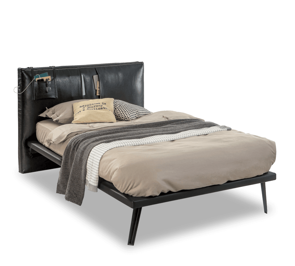 Кровать односпальная CILEK Dark Metal (L-100x200 Cm)