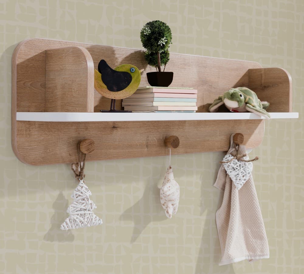 Полка с вешалками CILEK Natura Baby