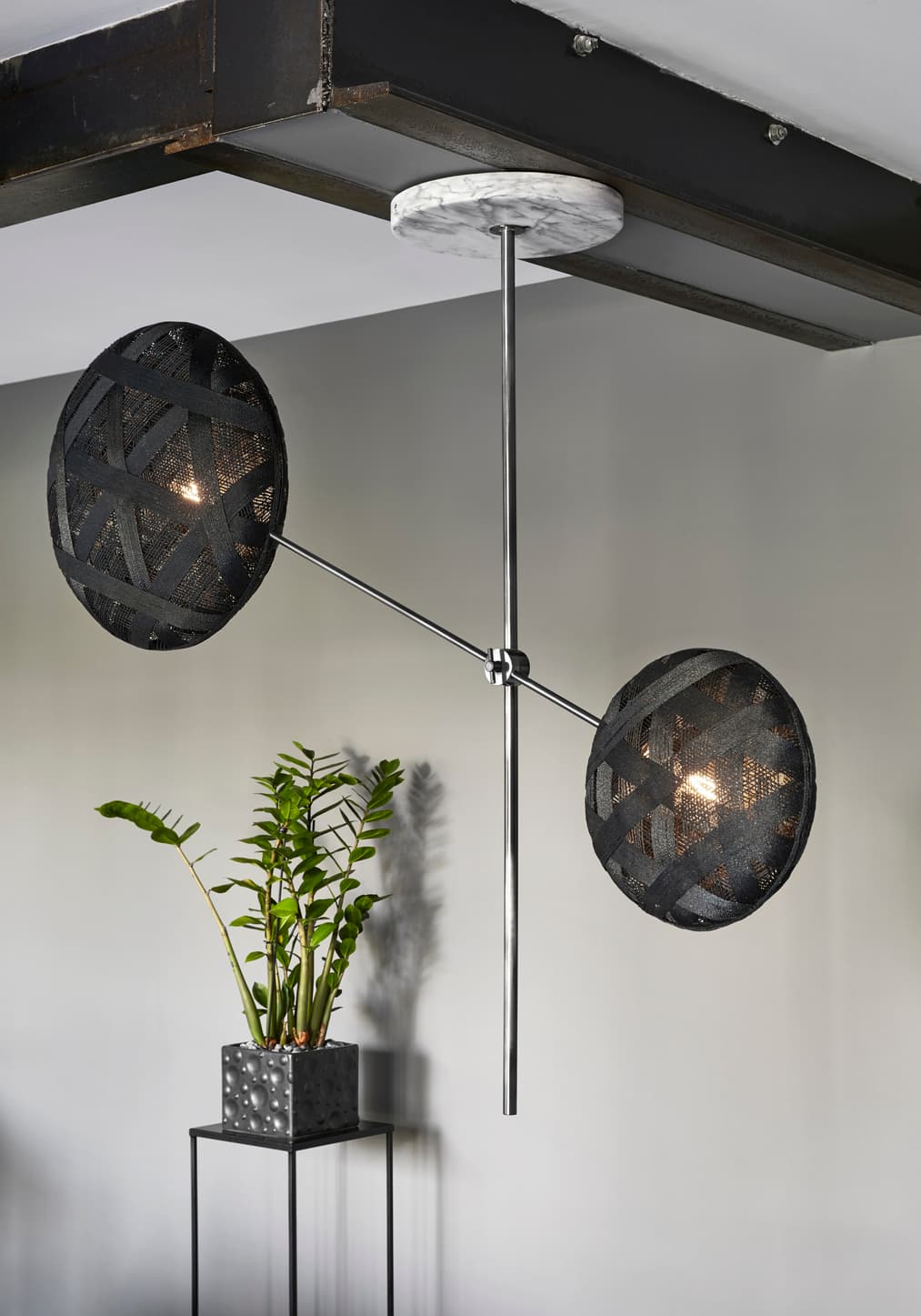 Подвесной светильник Forestier Structure Suspension Chanpen 2 Lights Forestier