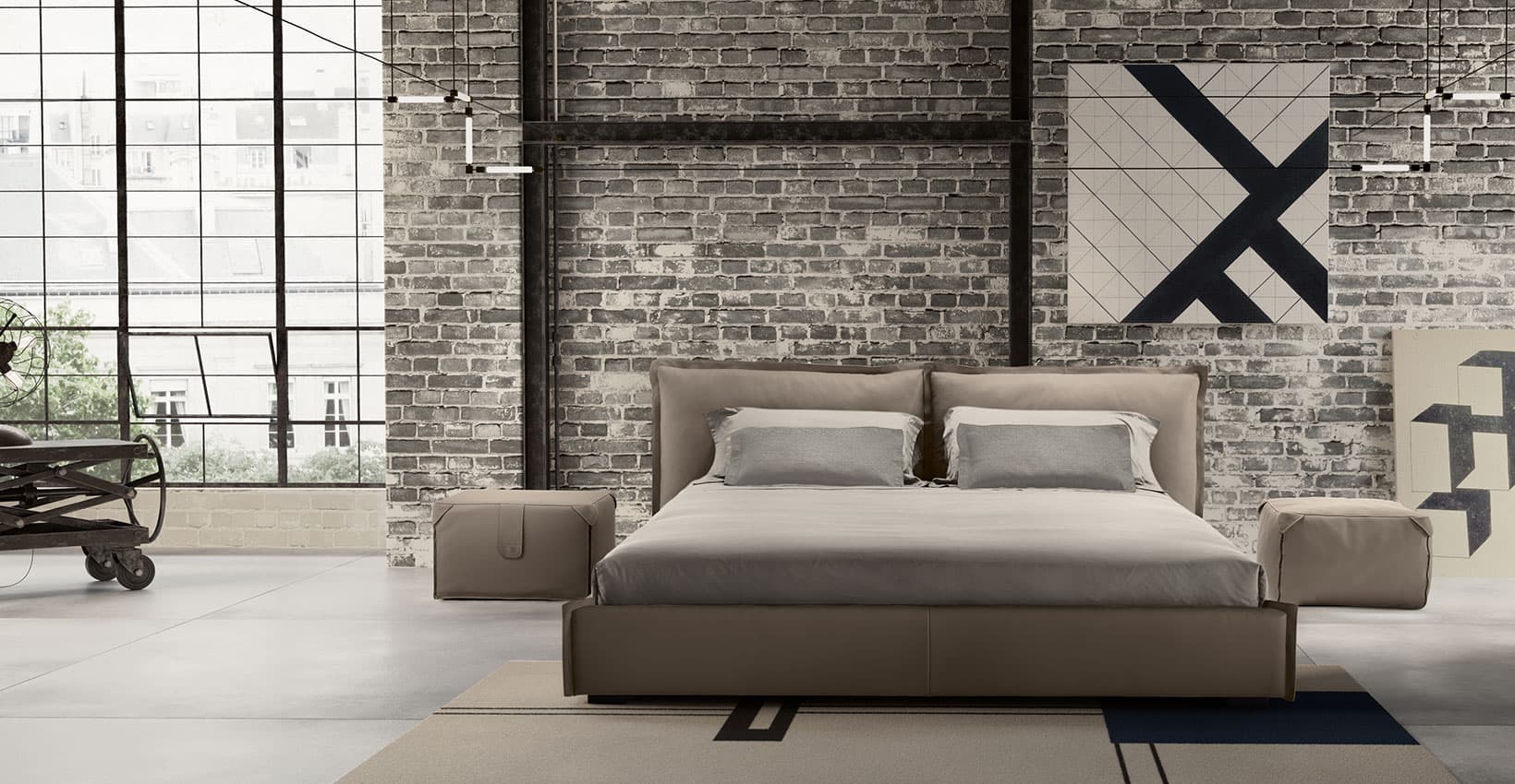 Двуспальная кровать Gamma Arredamenti Edge Night