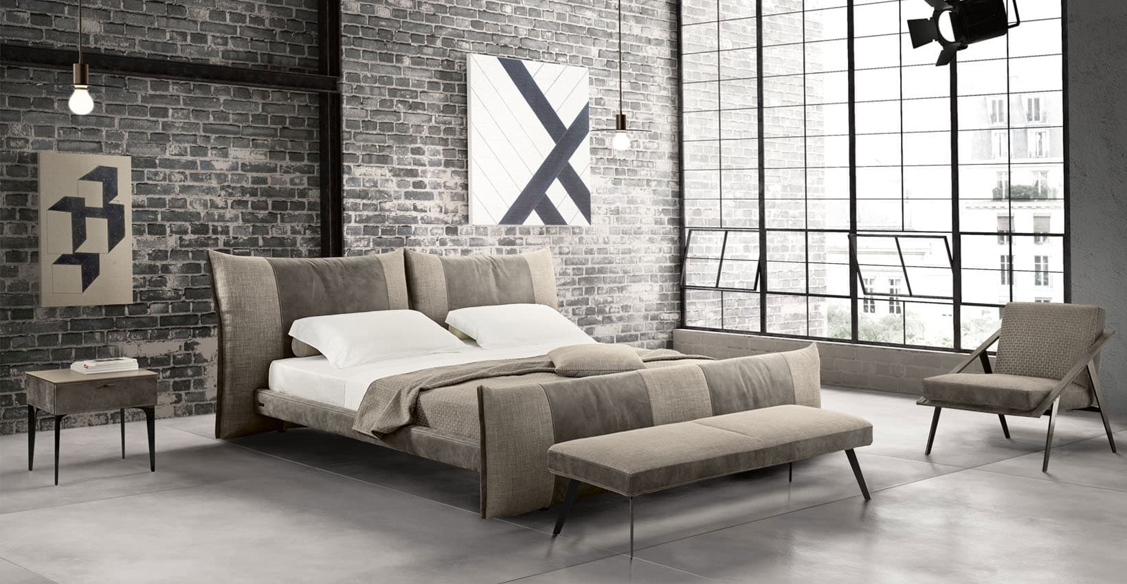 Двуспальная кровать Gamma Arredamenti Pepper Night