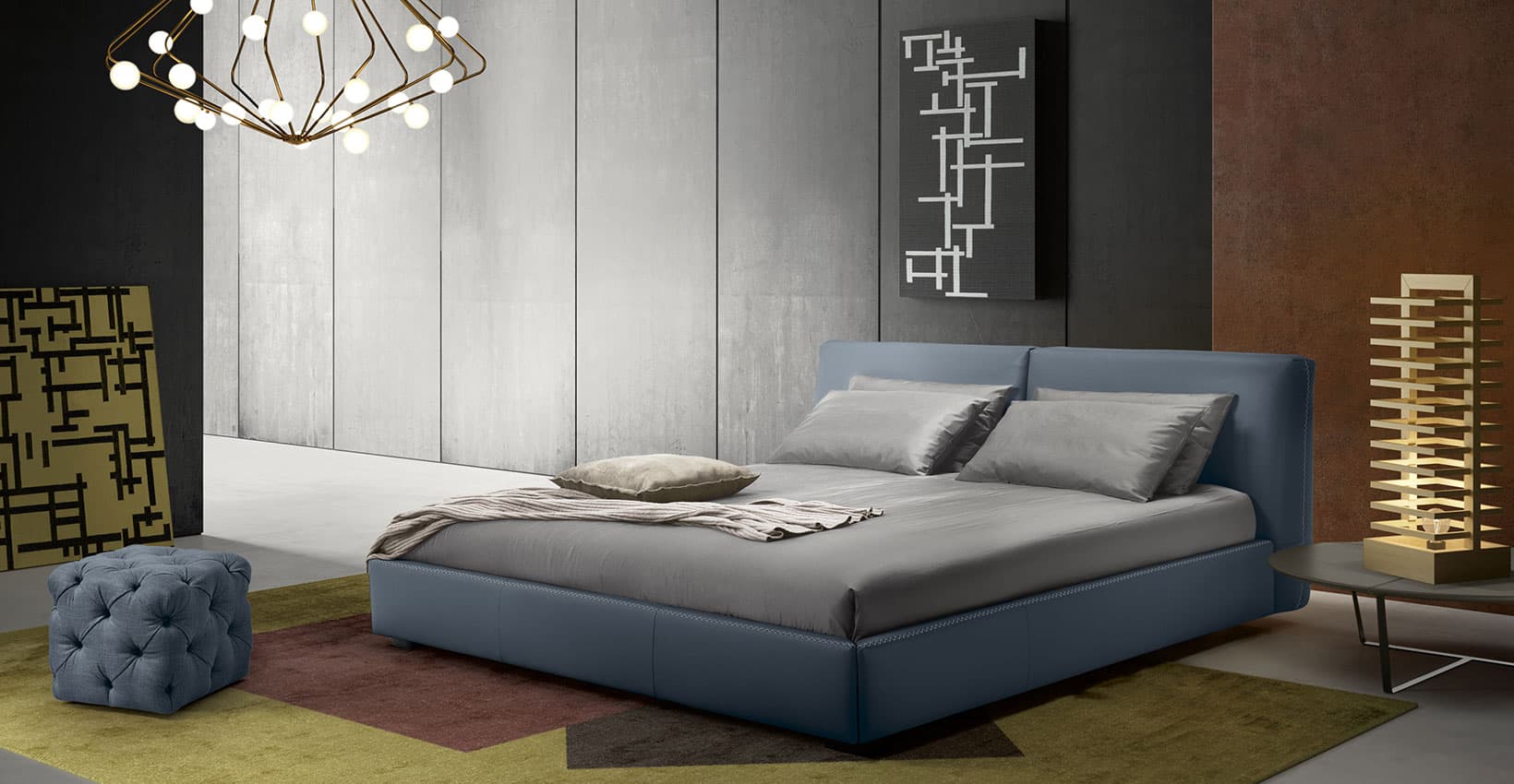 Двуспальная кровать Gamma Arredamenti Twist Night