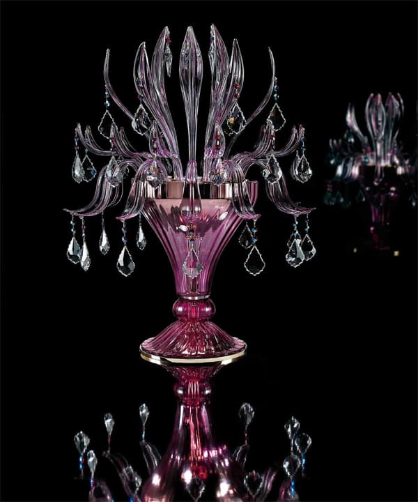 Настольная лампа Beby Italy 7810L02 Fuchsia Venice Beby Italy